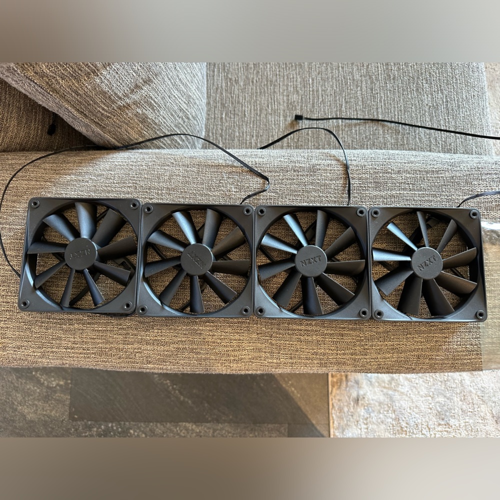 🆕 NZXT F120Q RF-Q12SF-B1 Computer Case Fans 120mm | Set of 4
